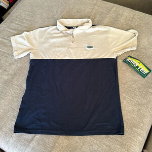 Vintage deadstock hang ten polo shirt two toned size 16